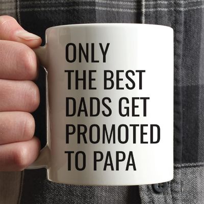 Promoted to Papa Ceramic Mug Image 1