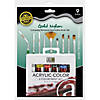 Protege Brush Gold Nylon Acrylic Value Pack Image 1