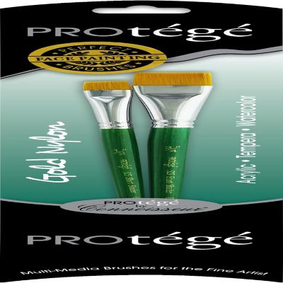 Protege Brush Set Gold Nylon Short Hand 2pc Image 2