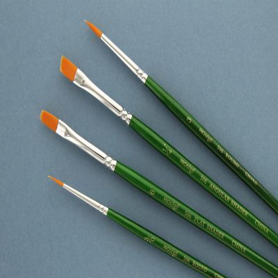 Protege Brush Set Gold Nylon Short Handle 4pc Image 3