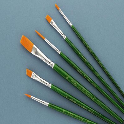 Protege Brush Set Gold Nylon Short Handle 6pc Image 3