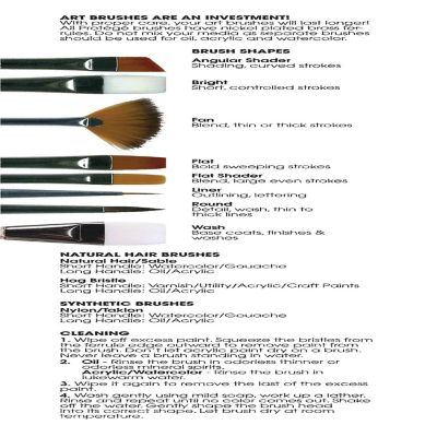 Protege Brush Set Gold Nylon Short Handle 6pc Image 1