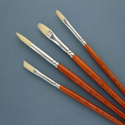 Protege Brush Set Hog Bristle Short Handle 4pc Image 3