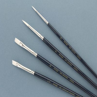 Protege Brush Set White Nylon Short Handle 4pc Image 3