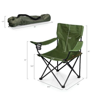 PTZ Camp Chair - Khaki Green Image 2