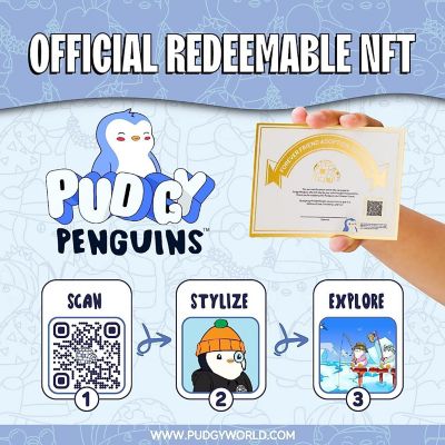 Pudgy Penguins Positive Affirmation Sign Card Holder Desk Purple Forever Friend Good Vibes Friend Image 3
