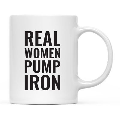 Pump Iron Women Ceramic Mug Image 2