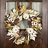 Pumpkin and Pinecone Fall Harvest Artificial Wreath - 24" - Unlit Image 2