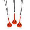Pumpkin Character Glow Necklaces - 12 Pc. Image 1