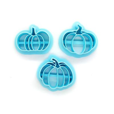 Pumpkin Clay Cutters for Halloween or Fall, 3 pcs Image 1