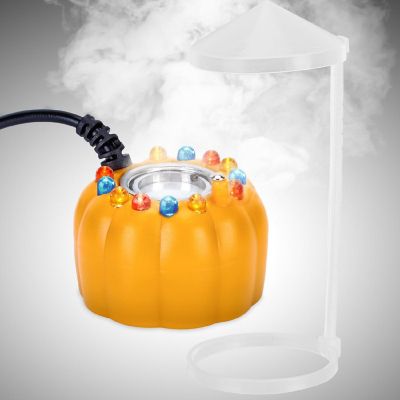 Pumpkin Mist Maker With Splash Guard With LED Light Atomizer for Halloween Image 1