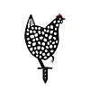 Punched Metal Chicken Garden Stake (Set Of 4) 12"L X 22"H, 12.75"L X 23"H Iron Image 1