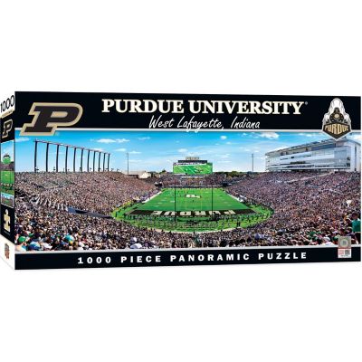 Purdue Boilermakers - 1000 Piece Panoramic Jigsaw Puzzle - End View Image 1