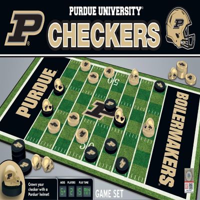 Purdue Boilermakers Checkers Board Game Image 1