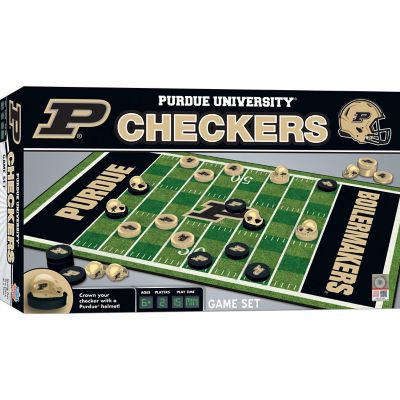 Purdue Boilermakers Checkers Board Game Image 1