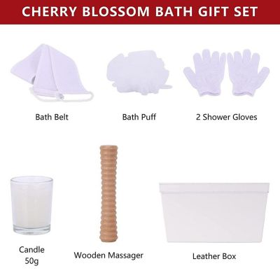Pure Parker Cherry Spa Gift Basket Bath and Body Gift Set Image 2