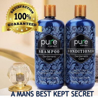 Pure Parker - Men's Shampoo and Conditioner Set. Deep Cleansing, Itchy Scalp Care, Strengthen and Invigorate Hair & Scalp. Paraben & Sulfate Free Image 2