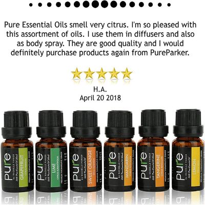 Pure Parker - Pure Therapeutic Grade Citrus Essential Oils 6 Piece Set Image 2