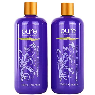 Pure Parker - Ultra Volumizing, Growth Stimulating Castor Oil Shampoo and Conditioner Set. Huge 26.5 oz Strengthen, Grow and Restore. Image 1