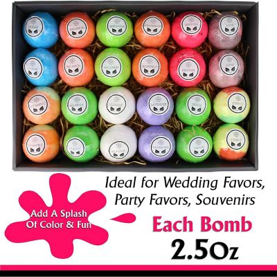 Purelis 24 Bath Bombs Gift Set, Natural Image 1