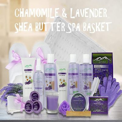 Purelis Luxurious Lavender Chamomile 20-Piece Bath & Body Gift Basket Image 1