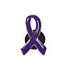 Purple Awareness Ribbon Pins - 12 Pc. Image 1