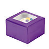 Purple Cupcake Boxes - 12 Pc. Image 1