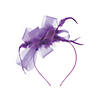 Purple Derby Fascinator Headband Image 1