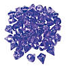 Purple Diamond-Shaped Acrylic Gems - 25 Pc. Image 1