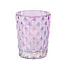 Purple Diamond Texture Votive Candle Holders - 6 Pc. Image 1