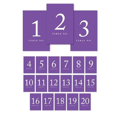 Purple Perforated Numbers 1 20 Image 1