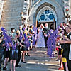 Purple Ribbon Wands - 24 Pc. Image 1