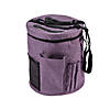 Purple Round Knitting Bag Image 1