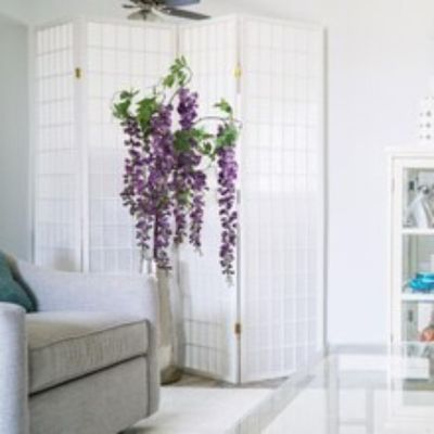 Purple Silk Wisteria Spray Image 1