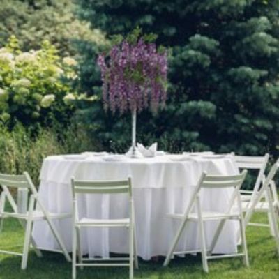 Purple Silk Wisteria Spray Image 2