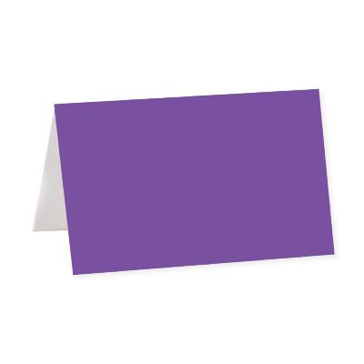 Purple Table Tent Place Cards 20-Pack Image 1