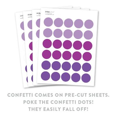 Purple Trio Confetti, 180-Pack Image 1