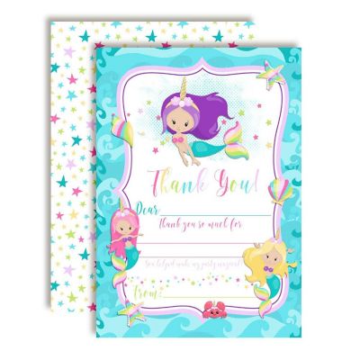 Purple Unicorn Thank You 20pc. by AmandaCreation Image 1