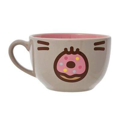 Pusheen Donut 18oz Stoneware Latte Mug Image 1