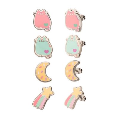 Pusheen Space 4-Piece Enamel Stud Earring Set Image 1