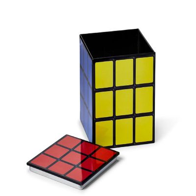 Puzzle Cube 4 x 4 Inch Tin Storage Box Image 1