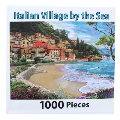 PuzzleWorks 1000 Piece Jigsaw Puzzle  Italian Village By The Sea Image 1
