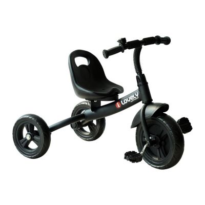 Qaba 3 Wheel Recreation Ride On Toddler Tricycle With Bell Indoor / Outdoor    Black Image 1