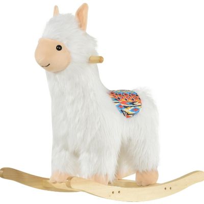 Qaba Kids Rocking Horse Llama 18-36mos Image 1