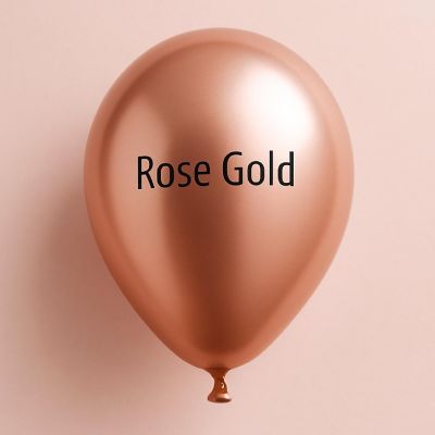Qualatex - 11" - Rose Gold Round Balloons Image 2