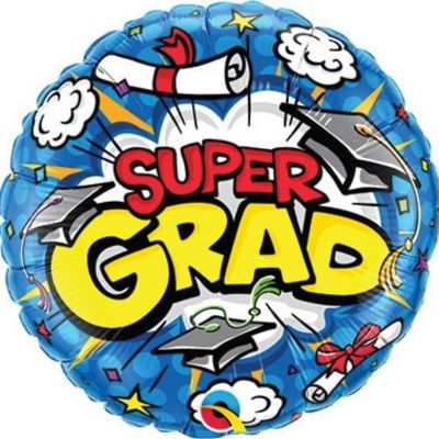 Qualatex - 18" - Multicolor - Super GRAD Foil Balloon Image 1