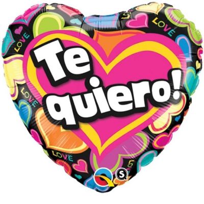 Qualatex - 18" - Multicolour - Heart Shaped Foil Balloons Image 1