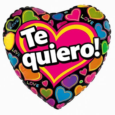 Qualatex - 18" - Multicolour - Heart Shaped Foil Balloons Image 1