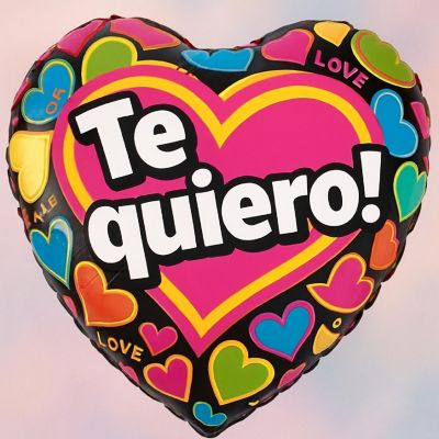 Qualatex - 18" - Multicolour - Heart Shaped Foil Balloons Image 2
