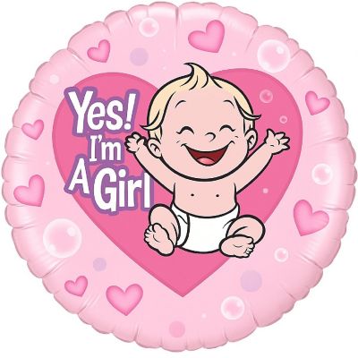 Qualatex - 18" - Pink - Round Foil Balloon Image 1